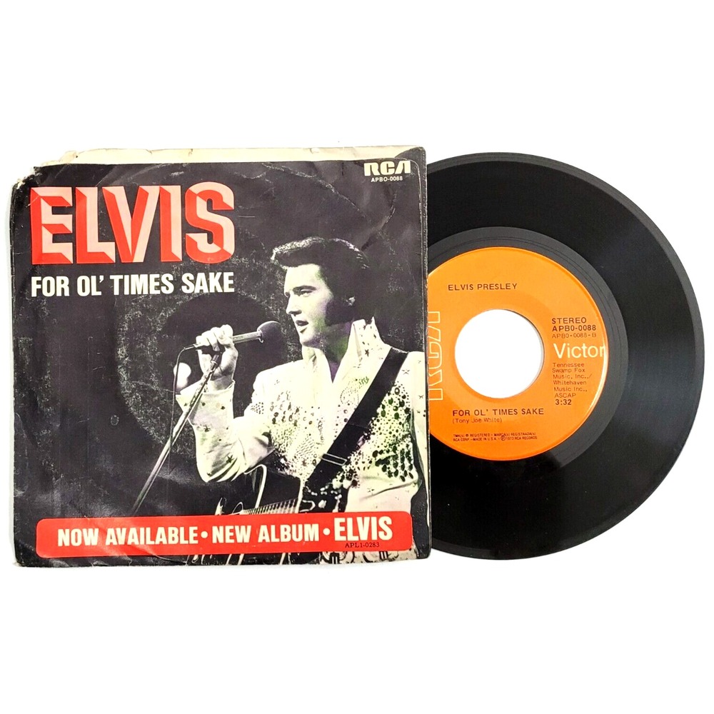 ELVIS PRESLEY - RAISED ON ROCK - ROCK 45 W/PS - Picture 2 of 2